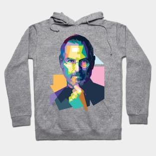 Steve Jobs in WPAP V1 Hoodie